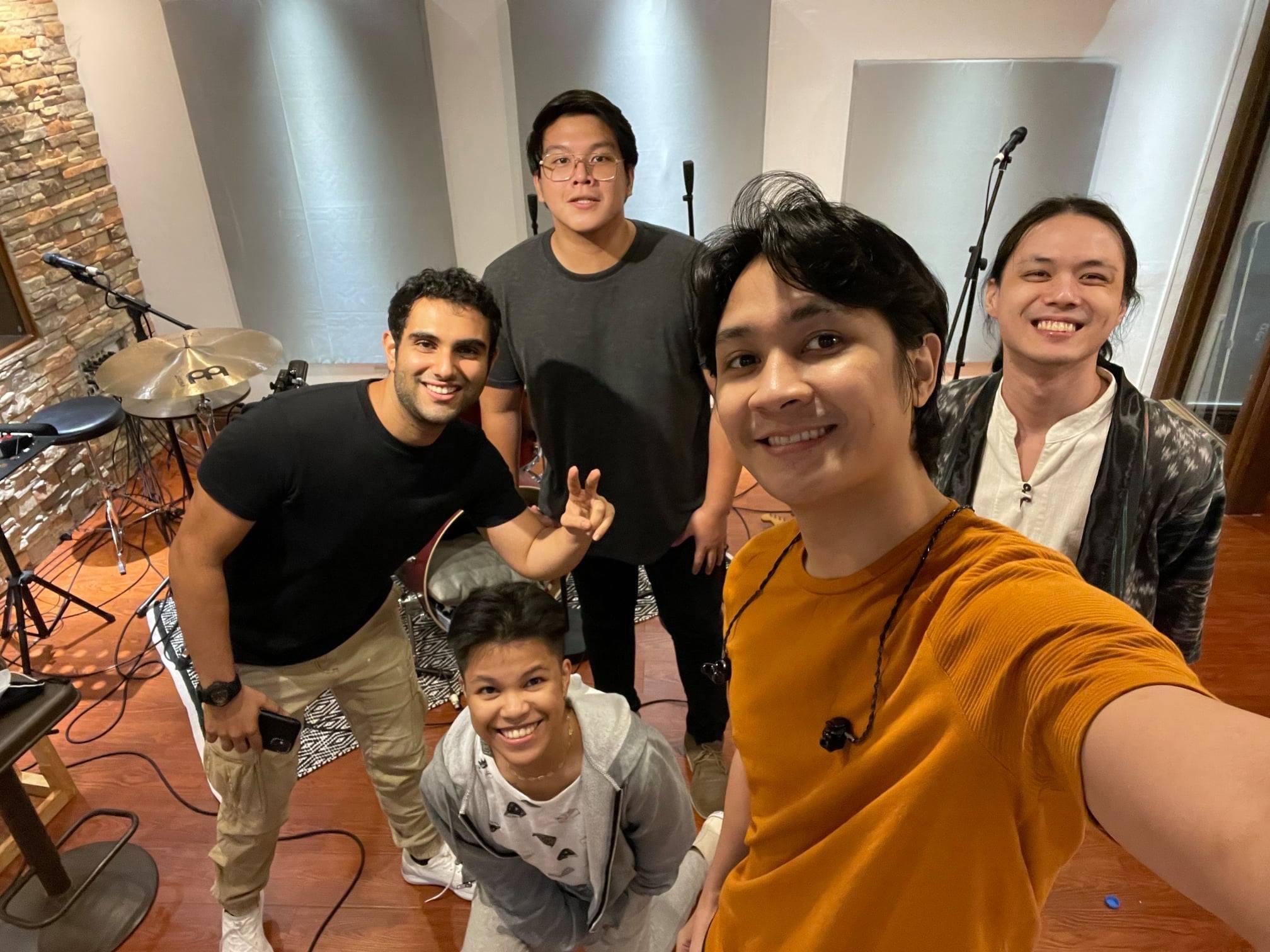 Nik (first from left) with Over October.