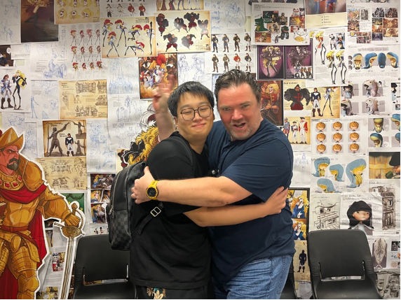 Wang-Sen-and-Programme-Leader-Chris-Shaw_LASALLE_Animation_Art