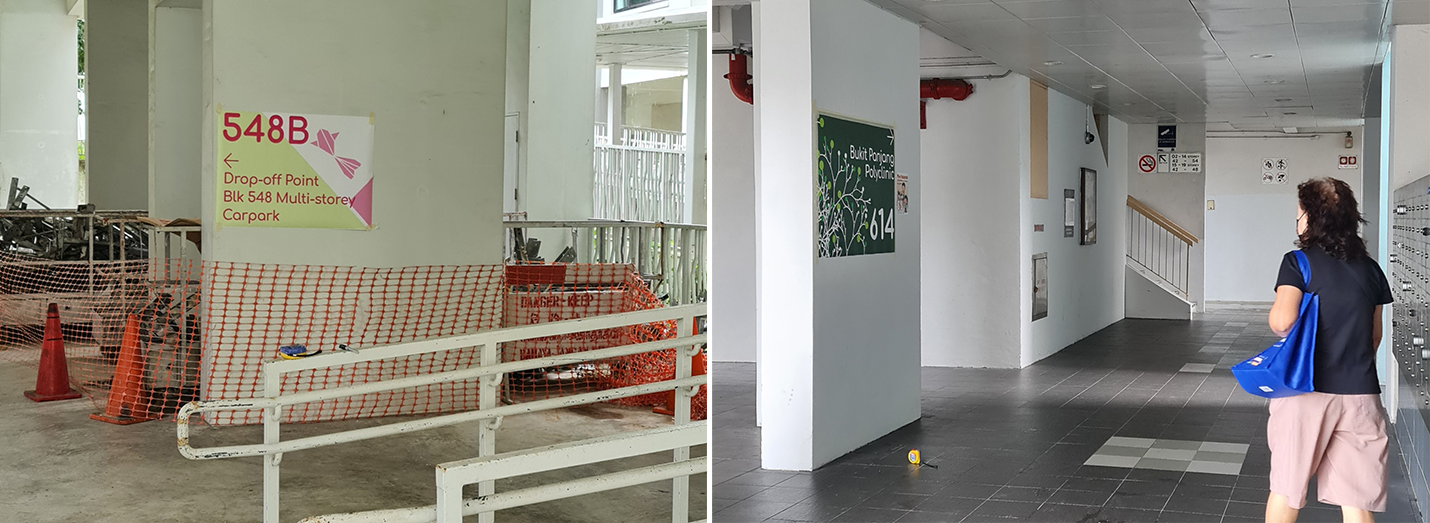 Test prints installed on site to ensure that stakeholders could come to an agreement on a suitable size.