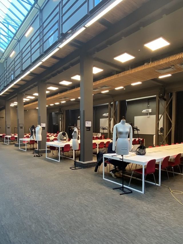 Open space on the first floor of campus where I usually work.